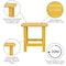 Flash Furniture Yellow All-Weather Adirondack Side Table JJ-T14001-YLW-GG - alternate 7